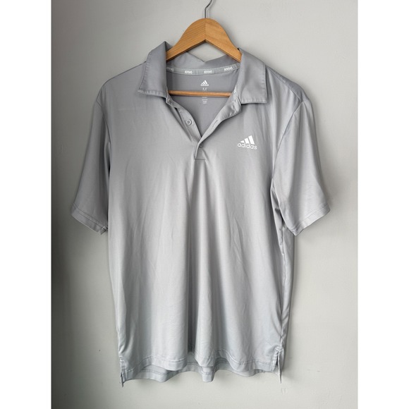 adidas Other - Adidas Golf Mens Medium Gray Short Sleeve Performance Polo Shirt summer resort